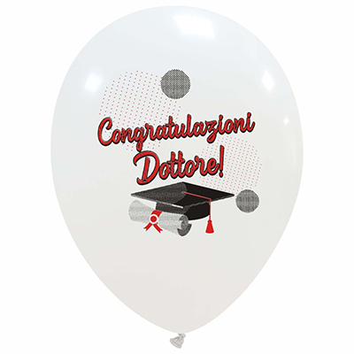 Palloncino 30cm/12 Congratulazioni Dottore ⋆ Cherry Balloon Shop